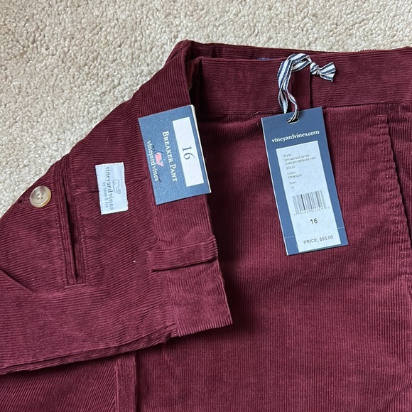 NWT Vineyard Vines corduroy pants - Picture 2 of 3
